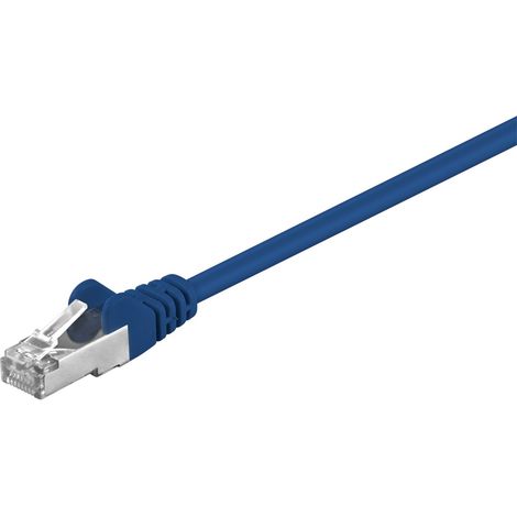 Goobay 95203 cable de red Azul 0,25 m Cat5e SF/UTP (S-FTP)