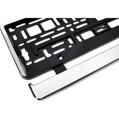 Cadre de plaque d'immatriculation chromé flexible AMIO-01164