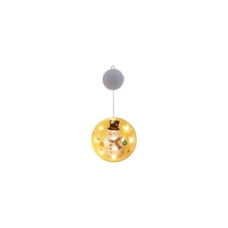 Decorazione natalizia a LED a batteria con ventosa, stella luminosa (I-Crezuo)