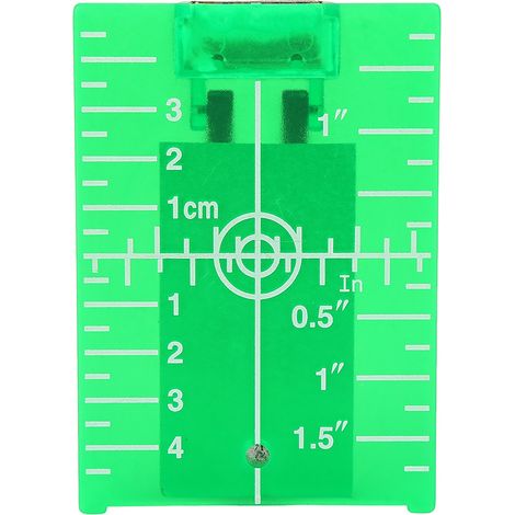 Plaque cible magnétique avec pied pour niveau laser à double échelle à lignes croisées (verte)