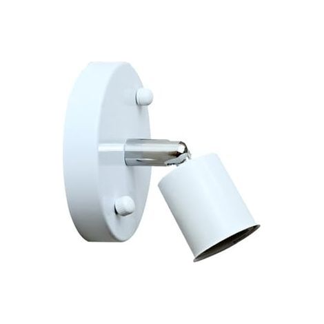 BRAVIX E27 Douille de Lampe Plafonnier en Métal Applique Murale Pendule Corde Retro Suspension Lampe de Chaîne en Cuivre DIY Lampe Accessoires Pendentif (Blanc) (1/5)