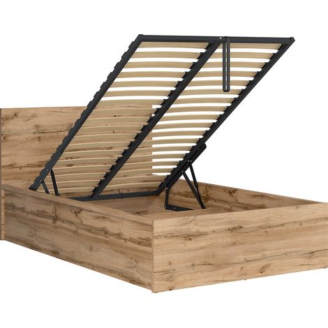 Cama canapé 120x200 con somier Edwin Madera (1/4)
