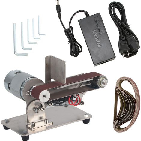 Mini ponceuse à bande électrique réglable 200W AC 110-240V pour polissage et meulage DIY - Prise US 895 (1/5)
