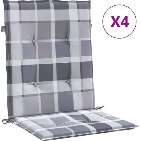 Maison Exclusive - Gartenstuhlauflagen für Niedriglehner 4 Stk. 1 (1/5)