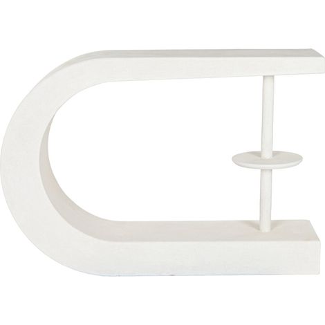 Consola Mdf 110X30X77 Rugoso Blanco (1/5)