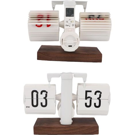 Retro Rocking Alarm Clock with Large Numerals (White) (1/5)