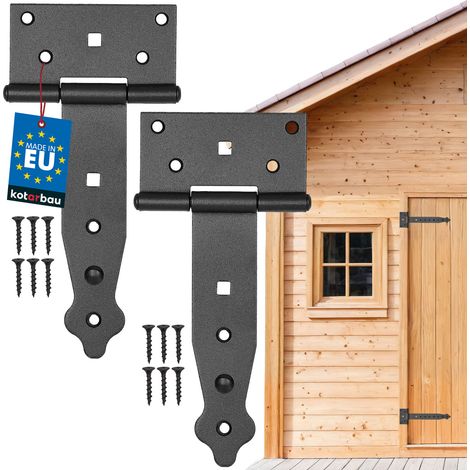 Pavillonscharnier 150 mm SCHWARZ - 2 Stück