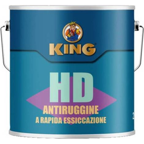 5 x ANTIRUGGINE RAPIDA ESSICCAZIONE H-D 2,5 L ROSSO