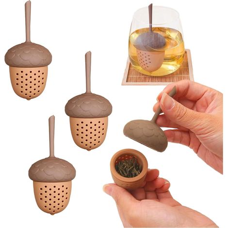 3 Pièces Infuseur à Thé,Boules à Thé Passoire à Thé Réalisé en Silicone Boule à Thé,Filtre à Thé pour Feuilles de Thé en Vrac Thé de Jardin Thé de Pique-Nique Théière Bouteille Mug Tasse (3) (1/5)