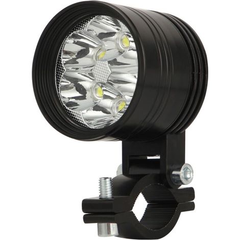 Orchid1pcs Super Bright White Motorcycle LED Projector Headlight Waterproof Spot Head Lamp Driving Fog Light 6000K - 60W
