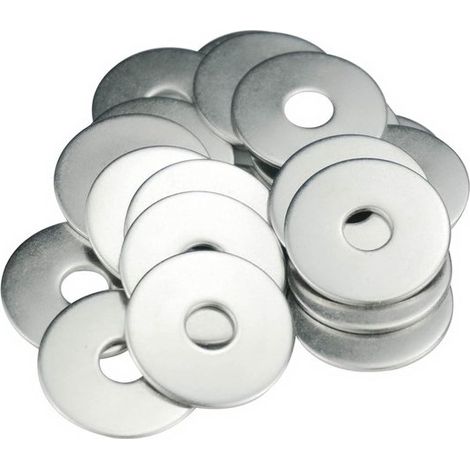 Anillos planos MeHurr - M6 - Acero inoxidable 304 - 20 unidades (1/2)