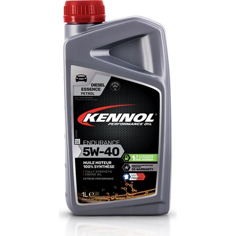 KENNOL Huile moteur ENDURANCE 5W40, bidon 1 litre