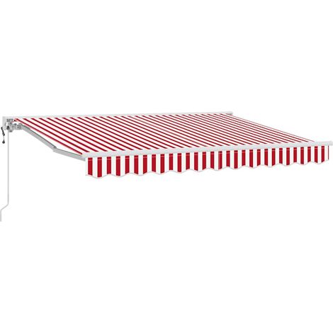 Maison Exclusive - Struttura della tenda Rosso e Bianco 250 x 200 cm (1/5)