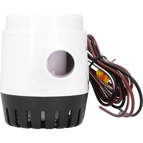 Pompe de cale submersible automatique 12V 1100GPH pour bateau, haute efficacité, interrupteur à flotteur intégré, évacuation d'eau rapide, robuste et fiable. (1/5)