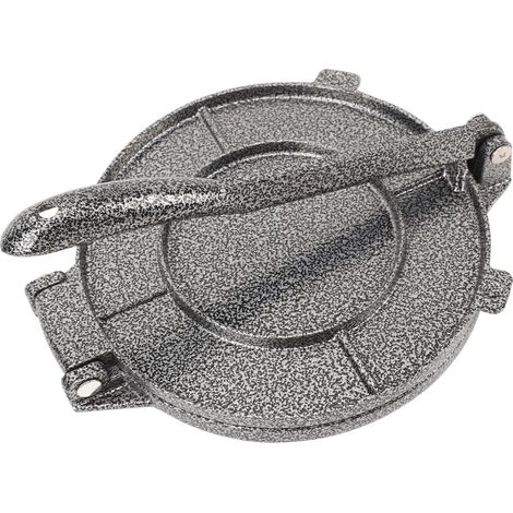 Tortilla Press Tortilla Maker 6,3 Pouces, Aluminium Alloy Manual Press pour Tacos Roti Pancakes avec Poignée Robuste, 20x16cm
