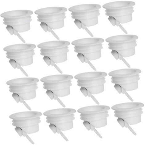 Lot de 15 clapets anti-retour désodorisants pour drain de sol, adaptés aux égouts, aux tuyaux de filtre anti-colmatage, aux couvercles de sol, aux bouchons en PP, aux tuyaux de vidange de baignoire (1/5)