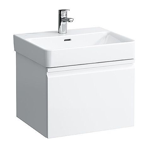 Meuble sous-vasque LAUFEN PRO S 1010 x 390 x 450 mm 1 tiroir et tiroir intérieur blanc mat LAUFEN