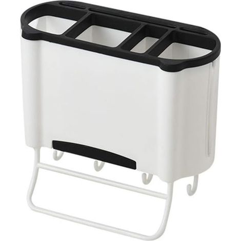 Porte-égouttoir Séchoir À vaisselle Rack Évier De Cuisine Robinet Éponge Savon Tissu Drain Rack De Stockage Organisateur Titulaire Étagère Armoire Container Bacs De Vidange Support de rangement pour f (1/5)