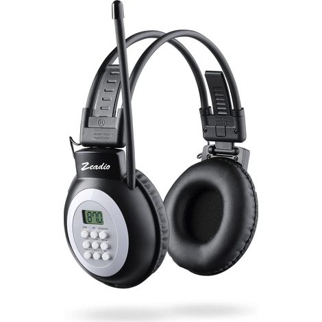 Radio Headset, Portable Personal Stereo FM Radio Headset Receiver for Walking, Jogging and Daily Work
