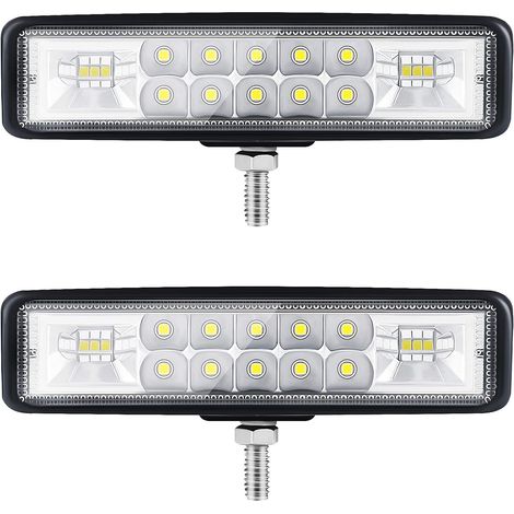 [JAMAIS UTILISÉ]6” Phare LED Moto Phare de Travail led Tracteur 2 Rangs 9-36V 120W 12000LM 6000K Combinaison Spotlight+Floodlight Barre LED Off-road Phare Led 4x4 Pods d'éclairage LED pour Camions SUV (1/5)