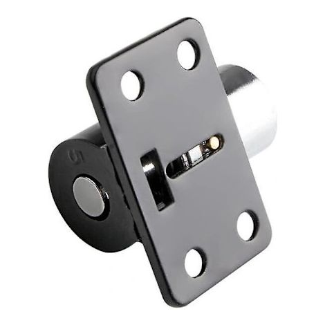 Verrou de sécurité antivol pour porte-fenêtre coulissante, fenêtre et patio, avec poussoir à clé et verrouillage par pression, blanc. (1/3)