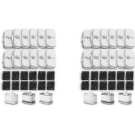 Lot de 24 filtres de rechange pour fontaine à eau sans fil pour chat Dockstream PLWF005/PLWF115/WF105, Pet F,l WY-26 (1/5)