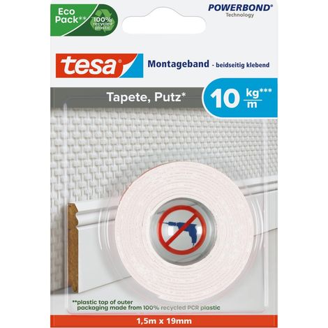Ruban double-face spécial Papier Peint - 1,5m:19mm (1/5)