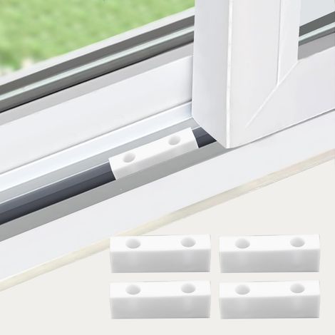 10 serrature per finestre verticali e orizzontali con 20 viti, per scuole, uffici e abitazioni limitatori di apertura per finestre adatti per diverse misure di sicurezza efficaci.