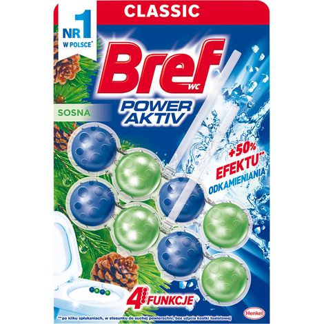 Bref Power Aktiv Gancio WC - Pino, 2x50g - Freschezza duratura e protezione contro il calcare