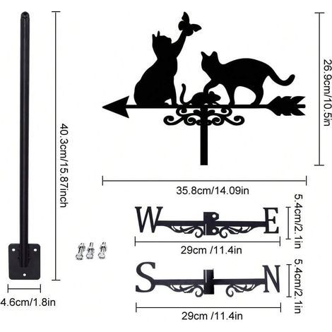 Marqueur de griffoir pour chat, papillon, décoration de toit et artisanat de jardin, décorations et ornements de jardin pour la maison (1/5)