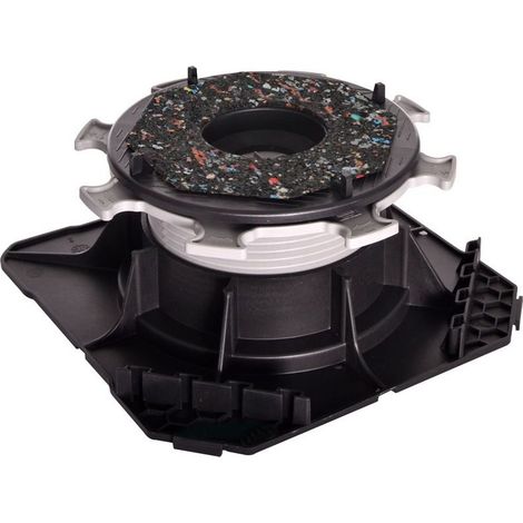 Jouplast – Plot autonivelant Cleman pour terrasse dalle 55 à 80 mm – Résiste au gel et aux UV – Carton de 20 pièces – Accessoires inclus