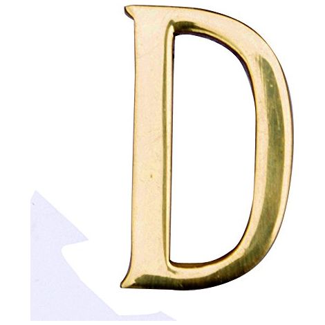 MASIDEF - LETTERA IN OTTONE LUCIDO 5cm D