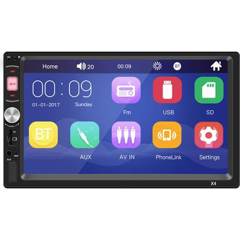 Autoradio 2 DIN 7 pouces avec lecteur MP5 Bluetooth intégré (1/5)