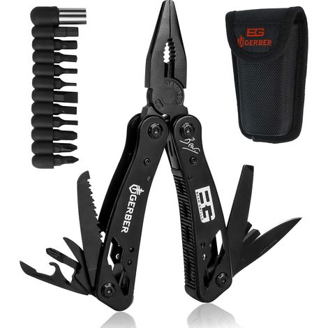 Pince multifonction 12 en 1, couteau suisse militaire en acier inoxydable, ouvre-bouteille, tournevis de survie (1/5)