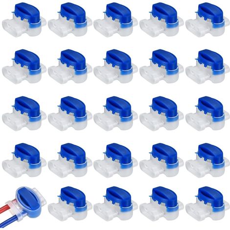 25 Stück Kabelverbinder für Mähroboter, harzgefüllte Kabelverbinder, gelgefüllte Verbinder für Gartenroboter im Freien (1/5)