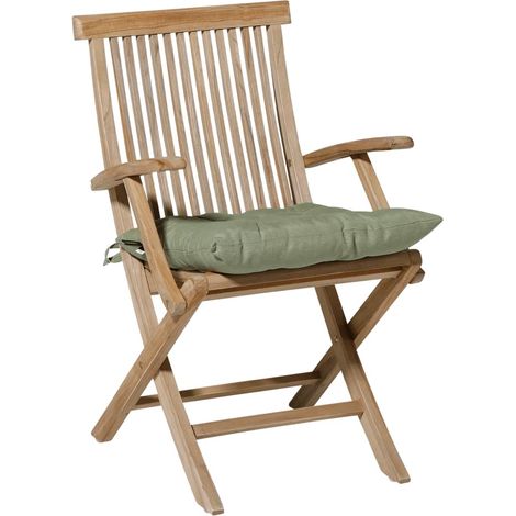Furniture Limited - Cojín para silla Panama 46x46 cm verde salvia (1/4)