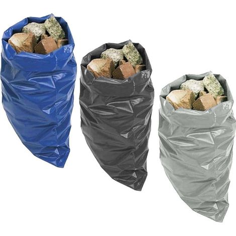 10 x Black Extra Heavy Duty Builders Rubble Waste Rubbish Bags