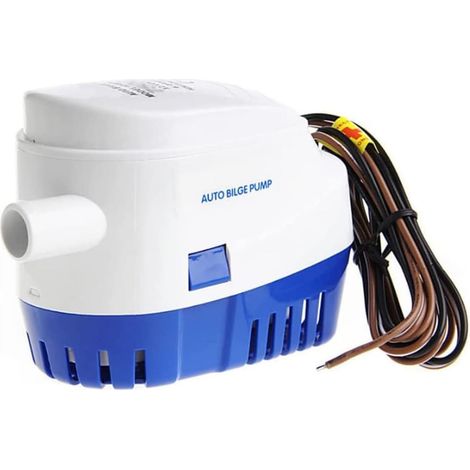 Pompe à eau submersible 12 V 1100 GPH automatique pour bateau avec interrupteur à flotteur pour camping-car, caravane, piscine de pêche (1/5)