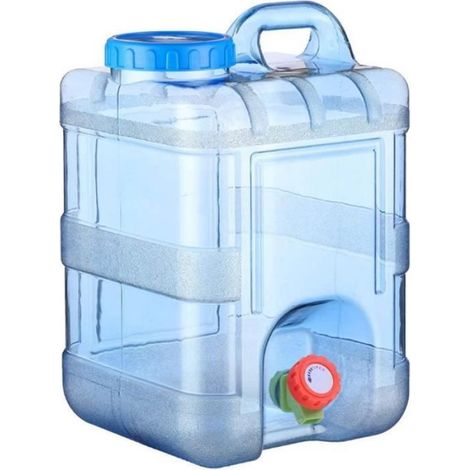10L Réservoir d'eau, Bidon d'eau Alimentaire Portable, Distributeur de Boissons Extérieure, avec Robinet et Poignée, Godet d'eau (1/3)