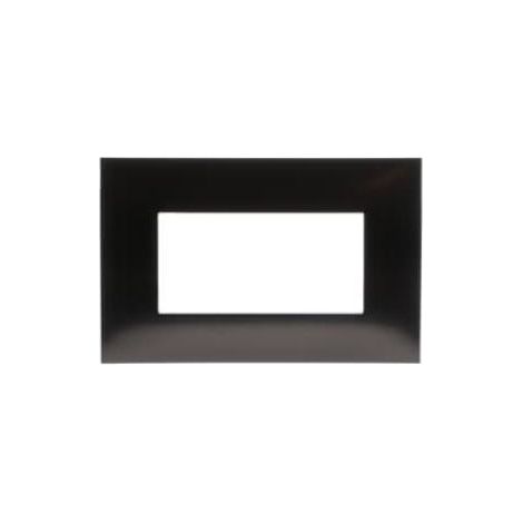 Placca 4 moduli metal black satinato abb chiara 2csk0418ch (1/3)