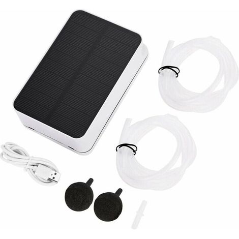 [JAMAIS UTILISÉ]Oxygénateur étanche -Solaire étanche oxygénateur aérateur Pompe à Air oxygène pour Piscine extérieure étang d'urgence (1/5)