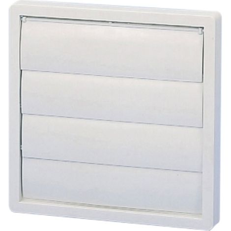 Unelvent – Volets de surpression 150 mm – Section 180 x 180 mm – PVC stabilisé UV – Pour espaces confinés