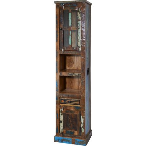 Schrank Altholz 44x36x190 mehrfarbig lackiert NATURE OF SPIRIT BAD 103 (1/3)