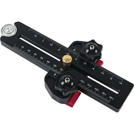 Gabarit de coupe mince pour scie circulaire, gabarit de coupe mince allongé, pour 1/4" x 3/8", pour la coupe répétée de bandes étroites (1/4)