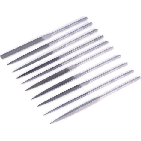TOOLCRAFT 821006 Nadelfeilensatz 10tlg. Hieb-Länge 90 mm Länge 180 mm 1 Set