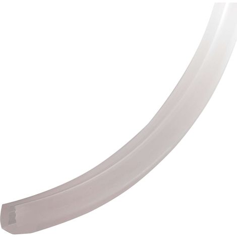 Cyclingcolors – Joint de vitre asymétrique 4-4,5mm en silicone translucide – Pour porte coulissante stratifié 18mm – Protection et étanchéité – Longueur 1 mètre