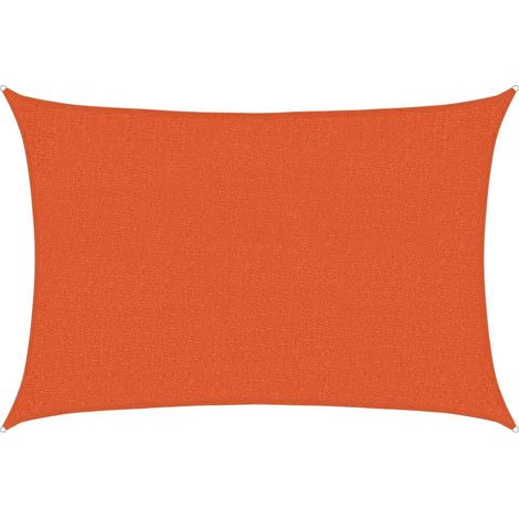 Vela Parasole Telo Ombra Parasole a Vela 160 g/m² Arancione 2x2,5 m in HDPE (1/4)