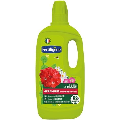 FERTILIGENE - Engrais géraniums et plantes fleuries UAB 750 ml