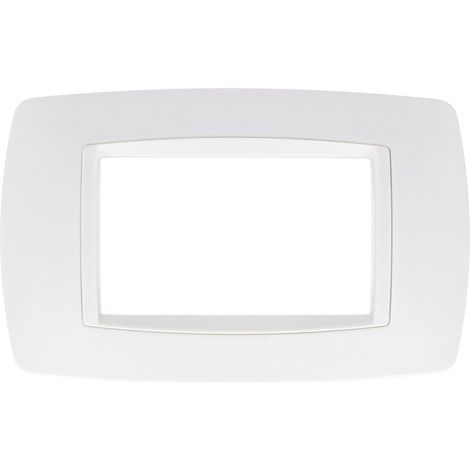 EcoPrice Placca 504 4Mod Bombe' Bianco SD88004-1 (1/2)