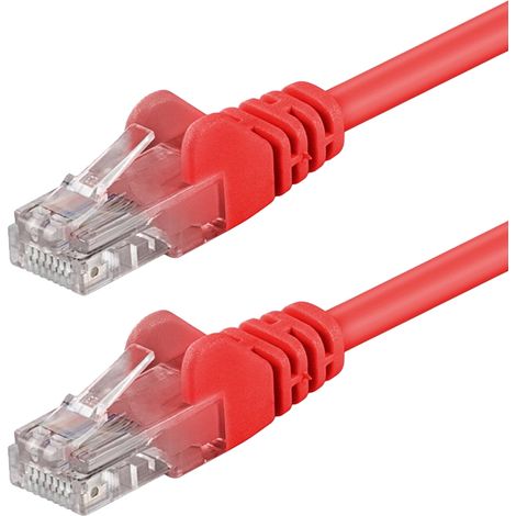 INTELLINET Cavo Patch Categoria 5E non schermato UTP Rosso - 2 mt (1/4)